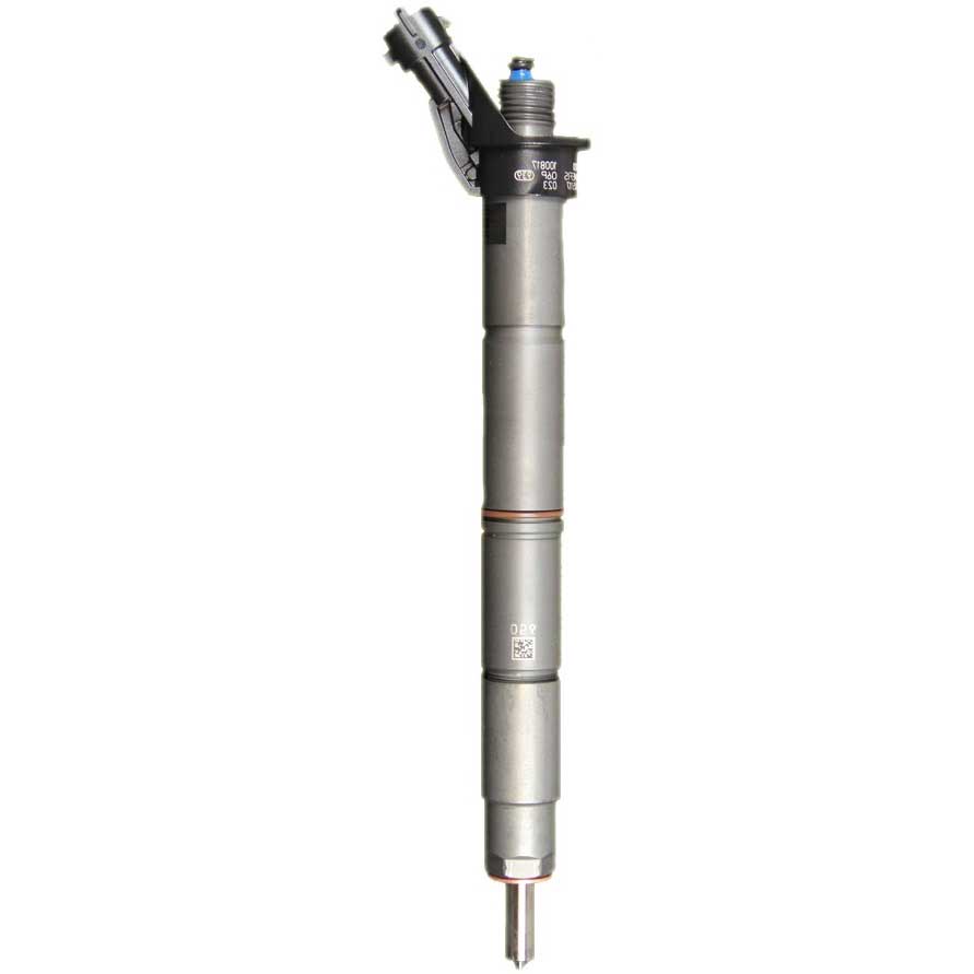 An industrial optical probe with multiple adjustment knobs and cable attachments, mounted on a white background, the Ford 6.7L 20-22 Individual Stock Brand New Injector from Dynomite Diesel.